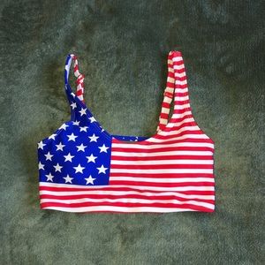 American flag bikini top